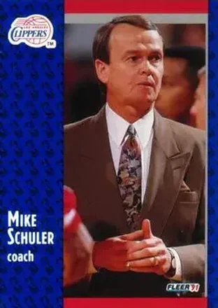 1991-92 Fleer #95 - Mike Schuler - Los Angeles Clippers 1991-92 Fleer #95 - Mike Schuler - Los Angeles Clippers