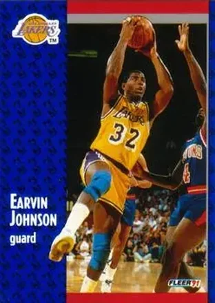 1991-92 Fleer #100 - Magic Johnson - Los Angeles Lakers