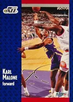 1991-92 Fleer Tony's Pizza #S-2 Karl Malone