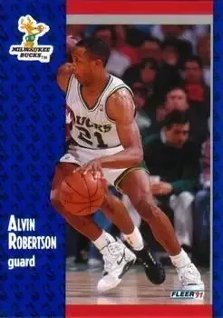 1991-92 Fleer Tony's Pizza #S-4 Alvin Robertson