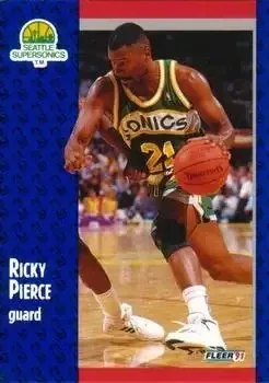 1991-92 Fleer Tony's Pizza #S-8 Ricky Pierce