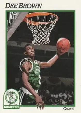 1991-92 Hoops #10 - Dee Brown - Boston Celtics 1991-92 Hoops #10 - Dee Brown - Boston Celtics