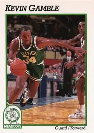 1991-92 Hoops #11 - Kevin Gamble - Boston Celtics 1991-92 Hoops #11 - Kevin Gamble - Boston Celtics