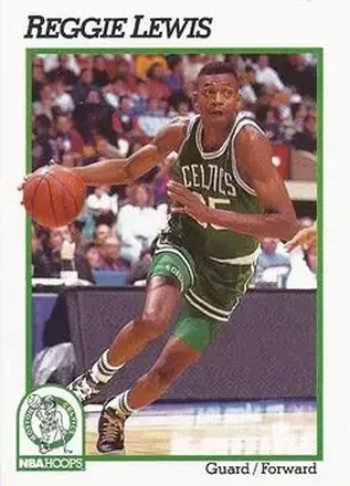 1991-92 Hoops #13 - Reggie Lewis - Boston Celtics 1991-92 Hoops #13 - Reggie Lewis - Boston Celtics
