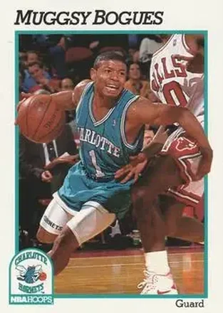 1991-92 Hoops #18 - Muggsy Bogues - Charlotte Hornets