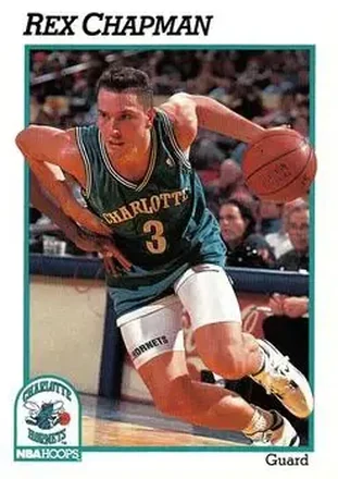 1991-92 Hoops #19 - Rex Chapman - Charlotte Hornets