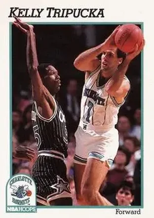 1991-92 Hoops #25 - Kelly Tripucka - Charlotte Hornets