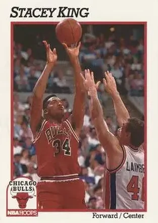 1991-92 Hoops #31 - Stacey King - Chicago Bulls