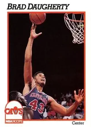 1991-92 Hoops #36 - Brad Daugherty - Cleveland Cavaliers