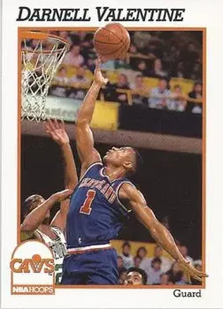 1991-92 Hoops #41 - Darnell Valentine - Cleveland Cavaliers