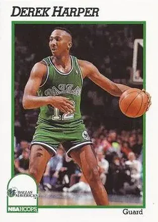 1991-92 Hoops #46 - Derek Harper - Dallas Mavericks