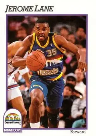 1991-92 Hoops #53 - Jerome Lane - Denver Nuggets