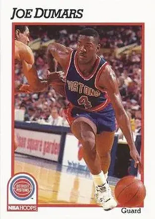 1991-92 Hoops #60 - Joe Dumars - Detroit Pistons