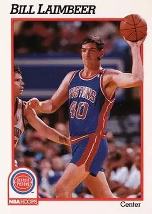 1991-92 Hoops #63 - Bill Laimbeer - Detroit Pistons 1991-92 Hoops #63 - Bill Laimbeer - Detroit Pistons