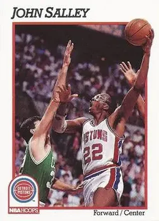 1991-92 Hoops #65 - John Salley - Detroit Pistons 1991-92 Hoops #65 - John Salley - Detroit Pistons