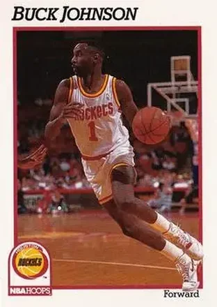 1991-92 Hoops #76 - Buck Johnson - Houston Rockets