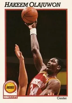 1991-92 Hoops #78 - Hakeem Olajuwon - Houston Rockets
