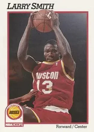 1991-92 Hoops #80 - Larry Smith - Houston Rockets