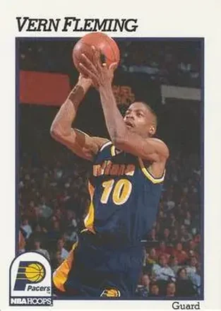 1991-92 Hoops #83 - Vern Fleming - Indiana Pacers