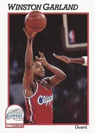 1991-92 Hoops #91 - Winston Garland - Los Angeles Clippers 1991-92 Hoops #91 - Winston Garland - Los Angeles Clippers