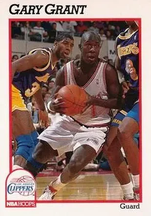1991-92 Hoops #92 - Gary Grant - Los Angeles Clippers