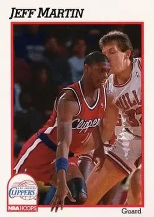 1991-92 Hoops #95 - Jeff Martin - Los Angeles Clippers