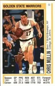 1991-92 Panini Stickers #3 Chris Mullin