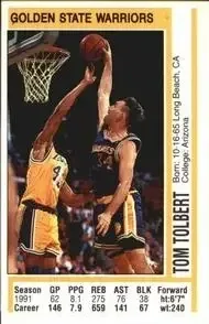 1991-92 Panini Stickers #7 Tom Tolbert