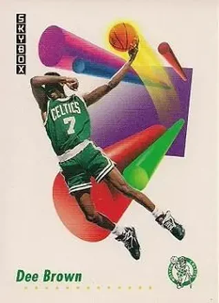 1991-92 SkyBox #13 - Dee Brown - Boston Celtics