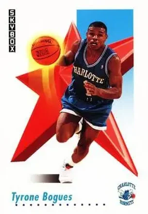 1991-92 SkyBox #23 - Muggsy Bogues - Charlotte Hornets