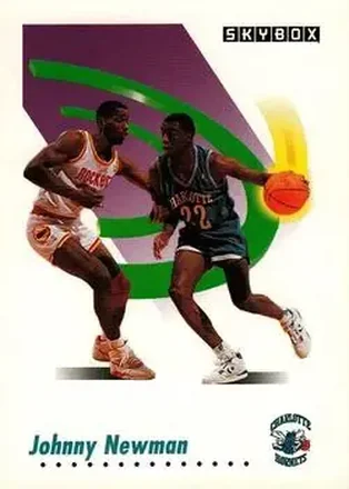 1991-92 SkyBox #31 - Johnny Newman - Charlotte Hornets