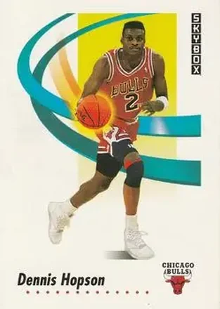1991-92 SkyBox #38 - Dennis Hopson - Chicago Bulls 1991-92 SkyBox #38 - Dennis Hopson - Chicago Bulls