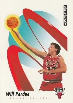 1991-92 SkyBox #43 - Will Perdue - Chicago Bulls