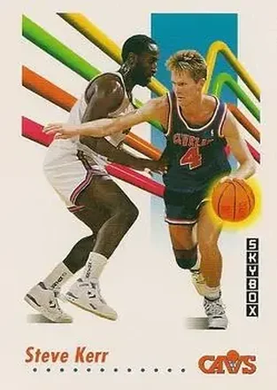 1991-92 SkyBox #50 - Steve Kerr - Cleveland Cavaliers 1991-92 SkyBox #50 - Steve Kerr - Cleveland Cavaliers