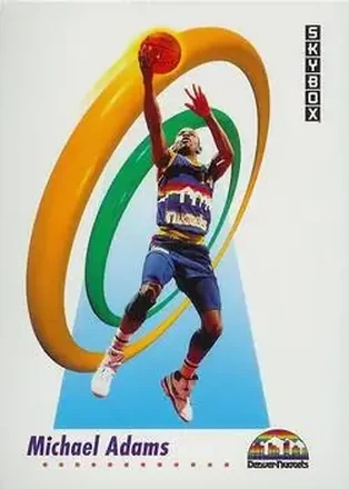 1991-92 SkyBox #67 - Michael Adams - Denver Nuggets
