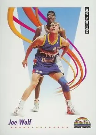 1991-92 SkyBox #76 - Joe Wolf - Denver Nuggets
