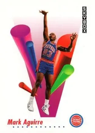 1991-92 SkyBox #78 - Mark Aguirre - Detroit Pistons