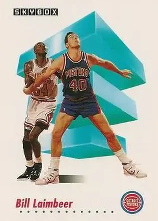 1991-92 SkyBox #85 - Bill Laimbeer - Detroit Pistons 1991-92 SkyBox #85 - Bill Laimbeer - Detroit Pistons
