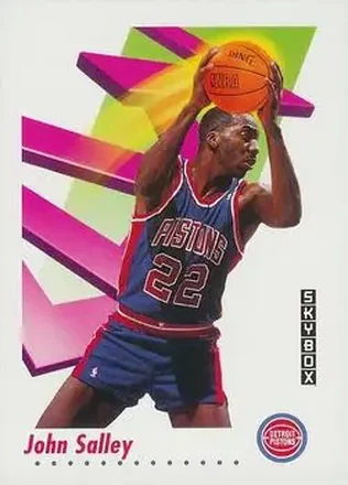1991-92 SkyBox #87 - John Salley - Detroit Pistons 1991-92 SkyBox #87 - John Salley - Detroit Pistons