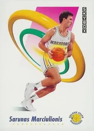 1991-92 SkyBox #95 - Šarūnas Marčiulionis - Golden State Warriors 1991-92 SkyBox #95 - Šarūnas Marčiulionis - Golden State Warriors