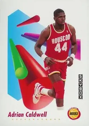 1991-92 SkyBox #100 - Adrian Caldwell - Houston Rockets