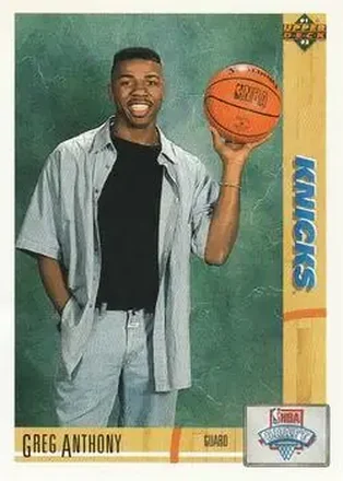 1991-92 Upper Deck #7 - Greg Anthony - New York Knicks