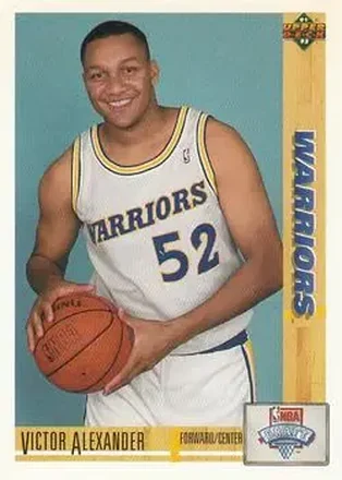 1991-92 Upper Deck #10 - Victor Alexander - Golden State Warriors 1991-92 Upper Deck #10 - Victor Alexander - Golden State Warriors