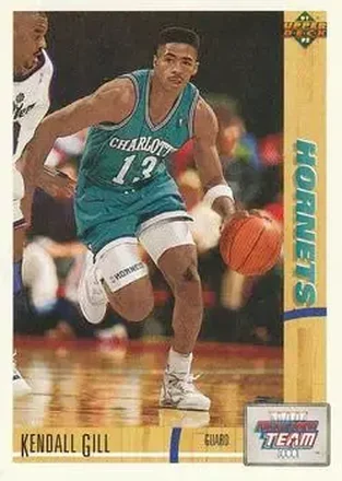1991-92 Upper Deck #39 - Kendall Gill - Charlotte Hornets 1991-92 Upper Deck #39 - Kendall Gill - Charlotte Hornets