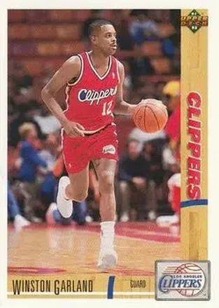 1991-92 Upper Deck #40 - Winston Garland - Los Angeles Clippers 1991-92 Upper Deck #40 - Winston Garland - Los Angeles Clippers