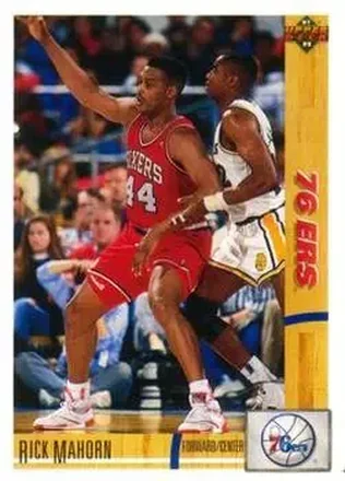 1991-92 Upper Deck #42 - Rick Mahorn - Philadelphia 76ers