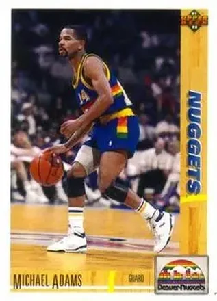 1991-92 Upper Deck #43 - Michael Adams - Denver Nuggets