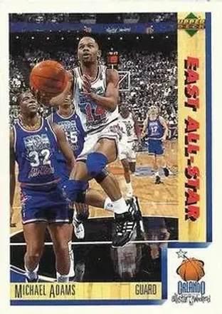 1991-92 Upper Deck Italian #8 - Michael Adams - Washington Bullets
