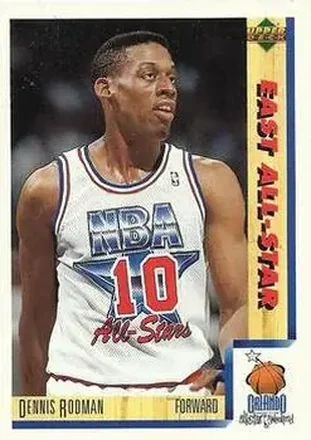 1991-92 Upper Deck Italian #9 - Dennis Rodman - Detroit Pistons 1991-92 Upper Deck Italian #9 - Dennis Rodman - Detroit Pistons