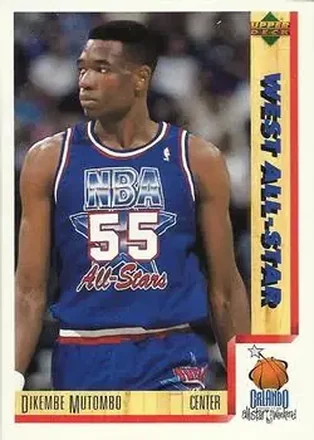 1991-92 Upper Deck Italian #23 - Dikembe Mutombo - Denver Nuggets